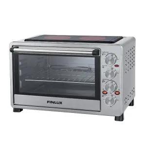 Готварска печка с керамичен плот Finlux FCO-42SRL, 42 l, Съвместна работа на котлони и фурна, Конвекция, Шиш, Инокс, (17833)