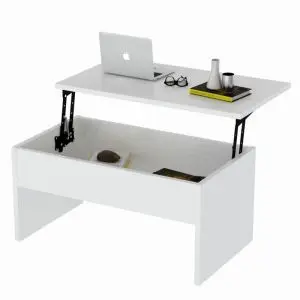 Холна маса Furny Home 756FRN2815, 90x52 см, Разгъваща се, Бял, (12371)