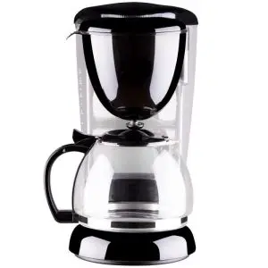 Кафемашина Rosberg R51170C, 800W, 10-12 чаши, Oгнеупорно стъкло, Черен, (555R51170C)