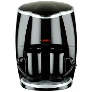Кафемашина за шварц кафе с 2 чаши Rosberg R51170A, 450W, 250 ml, Авт. изключване, Черен, (11254)