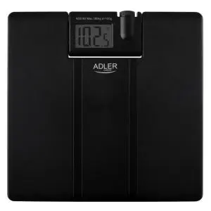 Кантар Adler AD 8182, До 180 кг, Проектор, LCD дисплей, 4 x ААA, Черен, (22101)