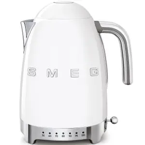 Регулируема термокана SMEG KLF04WHEU, 50s Style, 2400W, 1.7L, бял, (19911)