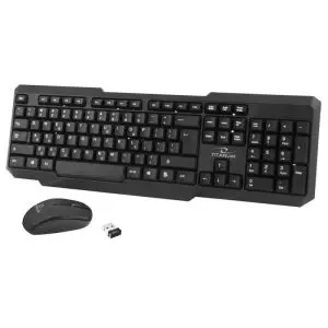 Комплект мишка и клавиатура Esperanza TK108, Bluetooth, Черен, (12879)