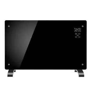 Конвекторна печка Elite GHD-20, 2000W, Стъклен панел, LED дисплей, Електронен сензорен термостат Тайнмер, Черен, (99999GHD20)