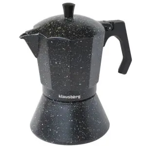 Кубинска кафеварка Klausberg KB 7160, 9 чаши, Индукция, Черна, (12882)
