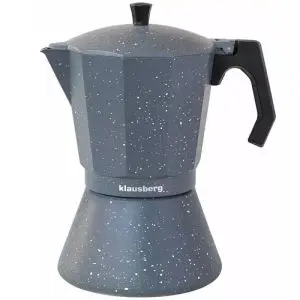 Кубинска кафеварка Klausberg KB 7298, 12 чаши, 600 ml, Индукция, Сив мрамор, (9999KB7298)