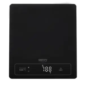 Кухненска везна Camry CR 3175, Безконтактно тариране, 15 kg, Мерене на течности, Черно стъкло, (13072)