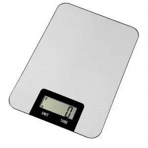 Кухненска везна Voltz V51651I, 5 кг, ТАРА, 1 х CR2032, LCD Дисплей 53 х 20мм, Инокс, (555V51651I)