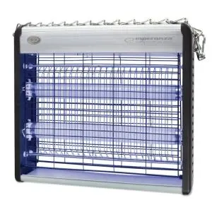 Лампа против комари Esperanza EHQ003, Ултравиолетова светлина, 12W, До 50 м2, 1600V, 120 см кабел, Бял, (20658)