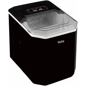 Ледогенератор Oliver Voltz OV51447B, 120W, 12 кг/24 часа, 1.3 л, 9 кубчета за цикъл работа, Индикатор за лед и вода, Черен, (35930998)