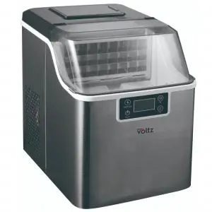 Ледогенератор Oliver Voltz OV51447D, 170W, 22кг/24ч, 3.2 л, 24 квадратни кубчета за цикъл работа, Инокс, (35931001)