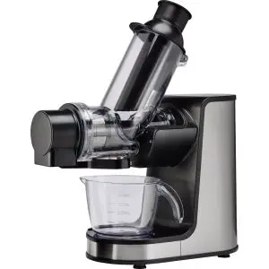 Сокоизстисквачка GORENJE JC200BE, Технология Slow Juicer, 200W, XXL Отвор 7.5 см, Сив/Черен, (21360)