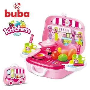 Малка детска кухня Buba Kitchen Cook, 008-915, Розова, (15504)