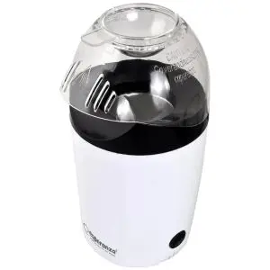 Машина за пуканки Esperanza EKP006, 1200W, 270 ml, Готови за 2 мин, Без мазнина, Бял, (12861)