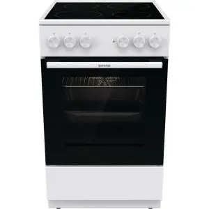 Готварска печка със стъклокерамичен плот Gorenje GEC5A61WG, 70 литра, бял, (13736)
