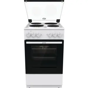 Готварска печка Gorenje GE5A41WH, стъклен капак, 70 литра, бял, (13689)