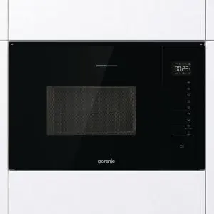 Микровълнова фурна за вграждане Gorenje BMI251SG3BG, 25 литра, грил, черен, (13650)