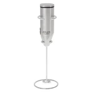Миксер за фрапе на стойка Adler AD 4500, Бъркалка и корпус от инокс, 2xAA, Сребрист, (13025)