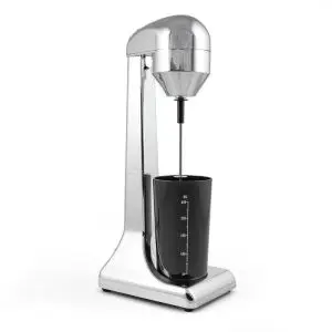 Миксер за фрапе Rosberg Premium RP51163D, 100W, 2 скорости, Метална бъркалка, Хром, (14642)