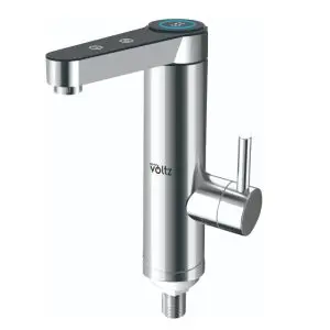 Нагревател за вода Oliver Voltz OV57100F, 3300W, За плот, Сензорно управление, Дигитален дисплей, Инокс, (20672)