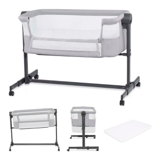 Бебешка кошара KinderKraft NESTEE UP 2 GREY, (35948676)