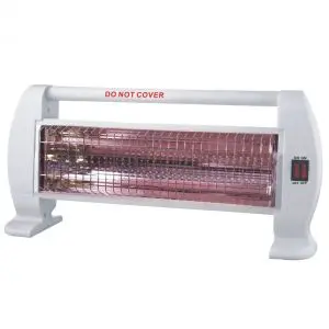 Кварцова печка Rosberg R51972D, 1000W, 2 тръби, 2 нива, Защита от обръщане, Бял, (22280)