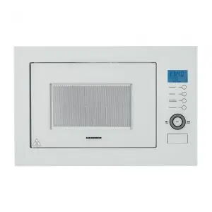 Микровълнова фурна за вграждане HEINNER HMW-25BIGWH, 25 L, Сензорен дисплей, Грил, Бяло стъкло, (22431)