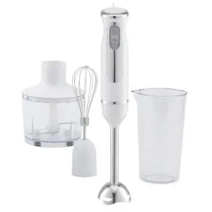 Пасатор, чопър и миксер 3в1 Oliver Voltz OV51112KSC, 800W, 700ml, Стоманена приставка, 2 скорости, Бял, (14645)