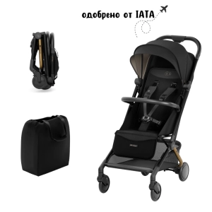 KinderKraft PILOT 2 бебешка количка MIDNIGHT BLACK, (35944014)