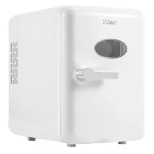 Преносим мини хладилник Zilan ZLN1153, 36W, 4 л, 6 кена, Охлаждане/затопляне, 10-75°C, 240/12V, Бял, (35950071)