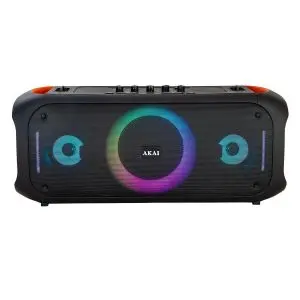 Преносима тонколона AKAI ABTS-150, Мощност 80W, Безжичен микрофон, Bluetooth, Черен (22166)