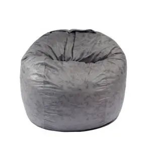 Пуф, Барбарон, 600л., King Size - Smoke Grey, Перящ се калъф, Трансформира се в легло, Пълнеж с микс от мемори пяна и дунапрен, Гама Premium