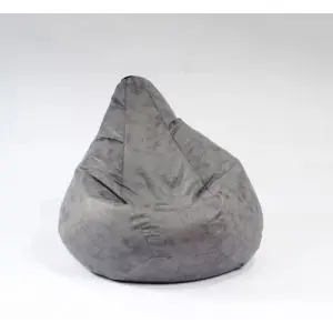 Калъф за пуф круша, 160л., Nirvana Light - Smoke Grey, (Не съдържа пълнеж), Гама Premium, 8787
