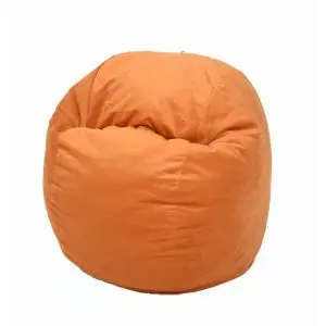 Пуф барбарон, 400л., Matusalem - Orange, Перящ се калъф, Подходящ за деца, Пълнеж с микс от мемори пяна и дунапрен, Гама Diamond, 8129