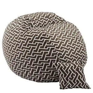 Комплект Барбарон и декоративна възглавница 600л. King Size, Zippity Brown, Перящ се калъф, Пълнеж с микс от мемори пяна и дунапрен, Гама Premium, (PUF-M-KP-PT-ZIB)