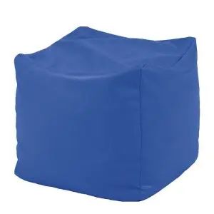 Пуф, 130л., Табуретка Куб XL - Bluemarin, Еко кожа, Пълнеж от Полистиролни перли, 8087