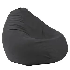 Калъф за пуф круша, 320л., Nirvana Grande - Eerie Black, (Не съдържа пълнеж), Гама Premium, 8630