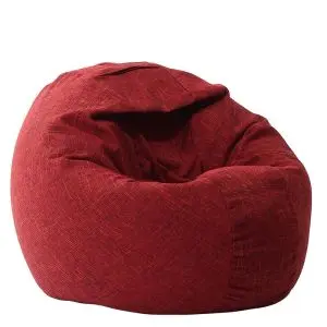 Калъф за пуф 330л., Relaxo XL - Red wine, (Не съдържа пълнеж), Гама Premium Rustic, 8885