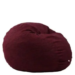 Пуф, Барбарон, 600л., King Size, Red Wine, Перящ се калъф, Трансформира се в легло, Пълнеж с микс от мемори пяна и дунапрен, Гама Premium Rustic