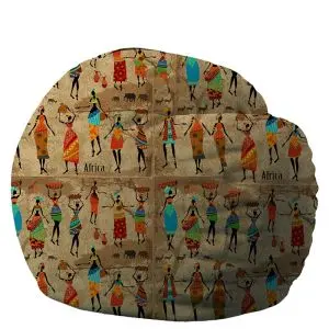 Барбарон 600л. King Size, Cuz This is Africa, Перящ се калъф, Пълнеж с микс от мемори пяна и дунапрен, Принт, (16492)