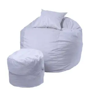 Комплект, Барбарон с табуретка за крака и декоративна възглавница, Гама Plush Honey, 500л. (8142)