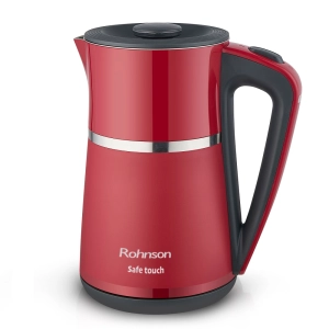 Нагревателна кана Rohnson R-7524 Safe Touch, 2200W, Червен, (16868)