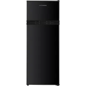 Хладилник с горна камера HEINNER HF-H2206BKE++, 206 L, LED Осветление, Черен, (20533)