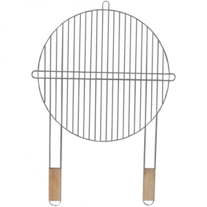 Решетка за грил Master Grill & Party MG257, 51 см, Дървени дръжки, Хром, (35948656)