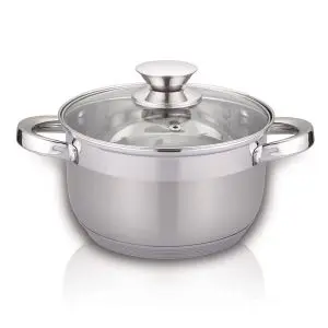 Тенджера с капак SAPIR SP 1210 Y20, 20 см, 3.6 литра, Многослойно дъно, Неръждаема стомана