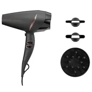 Сешоар Remington AC7200 Supercare PRO, 2220 W, 130 км/ч скорост на топлия въздух, 3 степени, 2 скорости, CoolShot, Сив, (17794)
