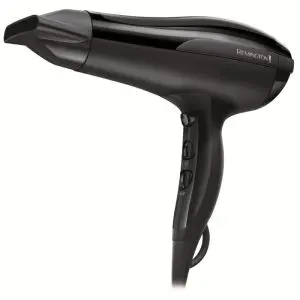 Сешоар Remington D5210, 2200W, 2 Скорости, 3 температурни настройки, Йонизация, Cool shot, Черен, (35922600)
