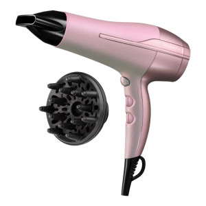 Сешоар Remington Coconut Smooth D5901, 2200 W, 2 скорости, 3 температурни настройки, Cool shot, Аксесоари, Розов, (35922731)