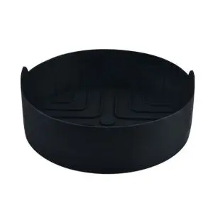 Силиконова форма за AirFryer Rosberg R51980RS, Кръгла, 18.8 x 5.5см, Черен, (17863)