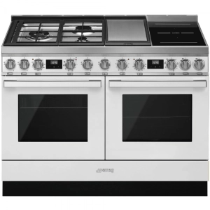 Готварска печка SMEG CPF120IGMPWH, Серия Portofino, 120 см, 3 газови котлона, (19731)